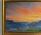 купить вечерний полет холст масло 