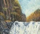 Статуэтка Waterfall oil, canvas