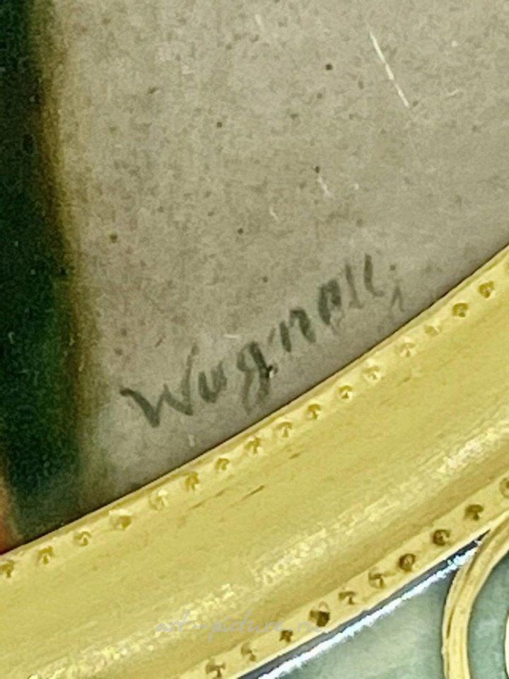 Royal Vienna , Фарфоровая тарелка с подписью Вагнера, около 1900 года, в хорошем состоянии. Оценка: $1,400-1,600.