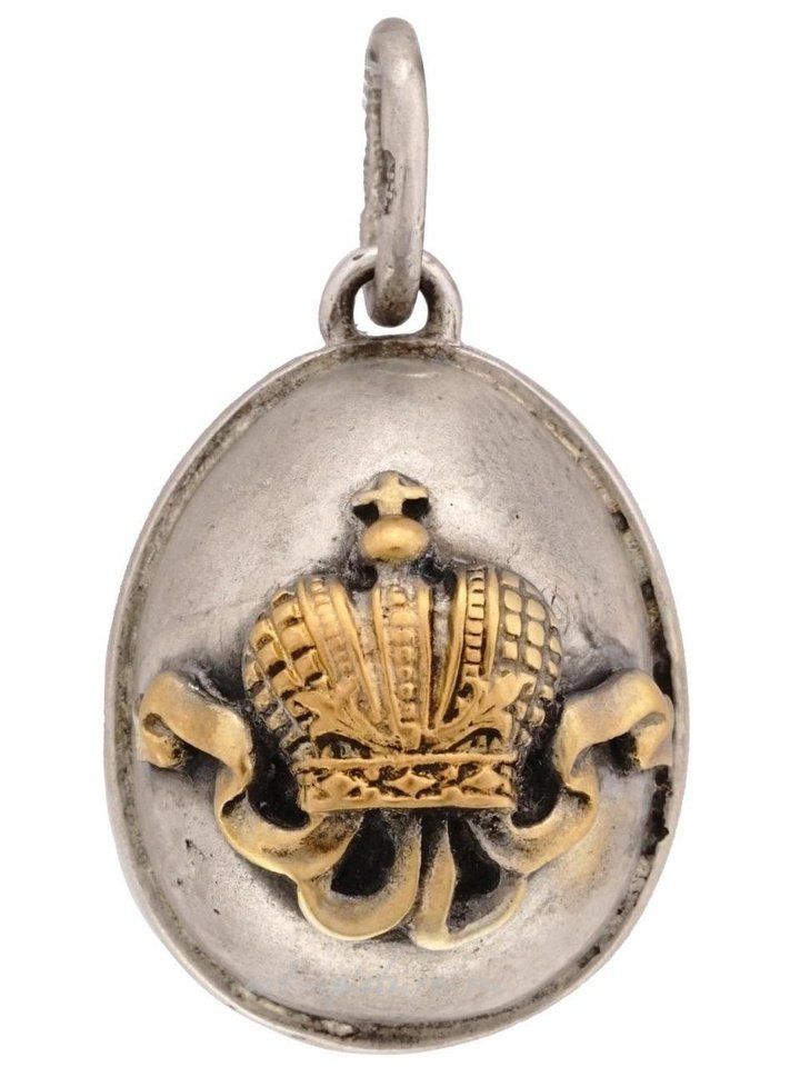 Русское серебро , Серебряное яйцо с императорским монограммой, 88 проба
