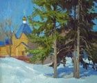 купить Вид на Благовещенскую церковь. Пенза масло, оргалит
