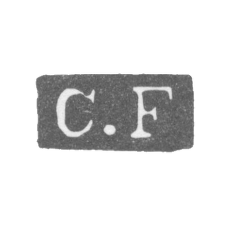 Claymo Master Fisher Karl Christian - Leningrad - initials C.F.