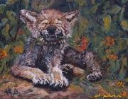 Wolf oil, canvas