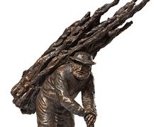 Старик с хворостом. 1984. Бронза. 50х15х50 см. Государственная Третьяковская галерея