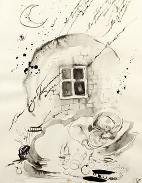купить Медведица бумага, тушь (paper, ink) 