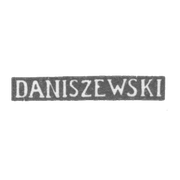 Клеймо мастера Данишевский И. - Вильно - инициалы "DANISZEWSKI" - 1844-1893 гг.