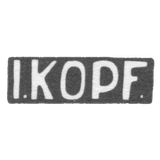 Claymo Master Copf I. - Leningrad - initials I.KOPF. - after 1908.
