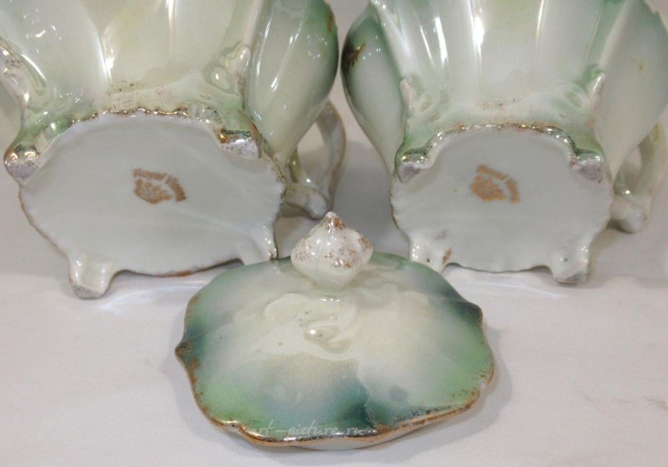 Royal Vienna Porcelain , Royal Bayreuth Cream & Sugar. Not Sgnd