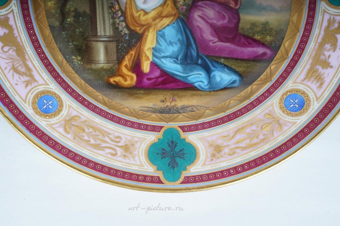 Royal Vienna Porcelain , PAIR OF BISQUE PORCELAIN RELIEF PLAQUES