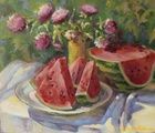 купить Арбуз масло, холст 