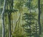 Статуэтка Forest path canvas, oil