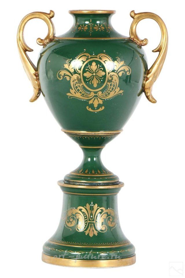 Royal Vienna , Фарфоровая урна-ваза Royal Worcester с драконами, 19 век