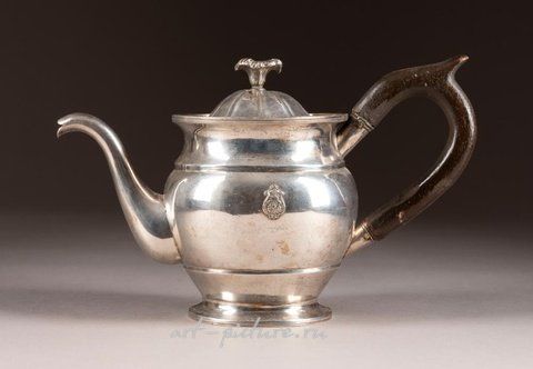 Russian silver, A SILVER TEA POT