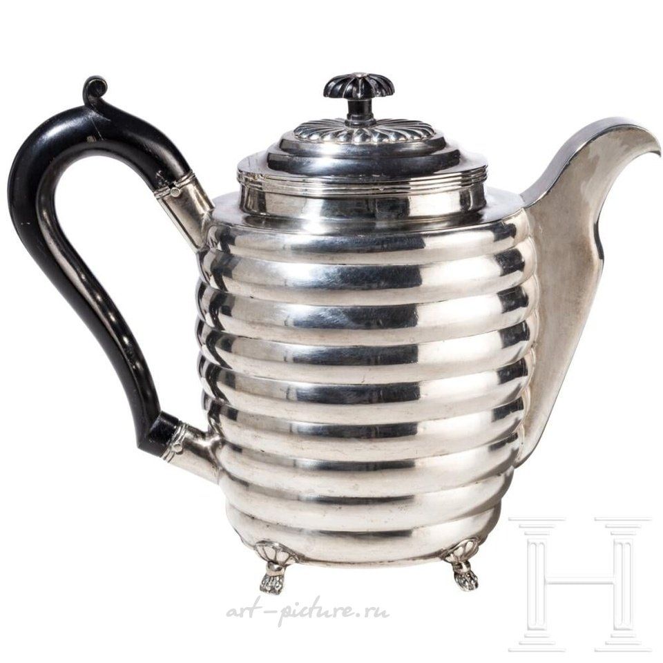 Русское серебро , Серебряный кофейник, Россия, Тула, 1821