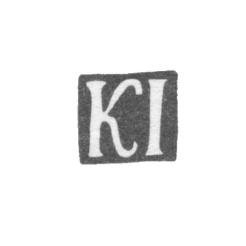 Kleimo, unknown master Kiev, initials KI, 1st half of 19th century