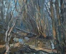 The translation of "Весенний ручей" into English is "Spring stream."