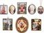 Коллекция восьми эмалевых икон (финифти) с изображениями