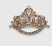 Diamond-studded Russian noble crown in ajour