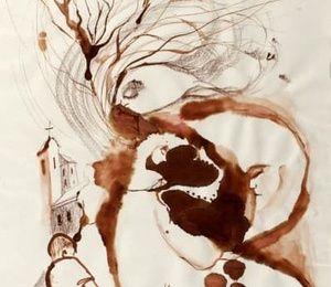 In the center of the cyclone, paper, ink (Paper, Ink)