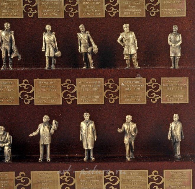 Бронзовые статуэтки "Правители России" скульптор Александр Гусев