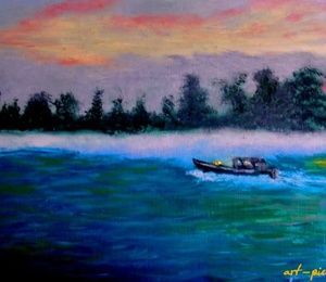 Fishing oil canvas olfactory