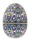 RUSSIAN 84 GILT SILVER ENAMEL EASTER EGG BOX