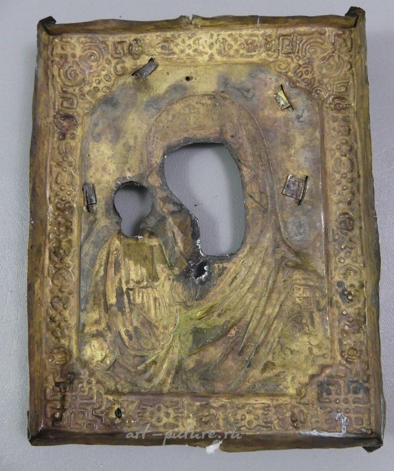Русское серебро , Икона Мадонна в старинной раме