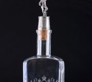 Russian 84 zolotnik silver carafe with double-headed eagle