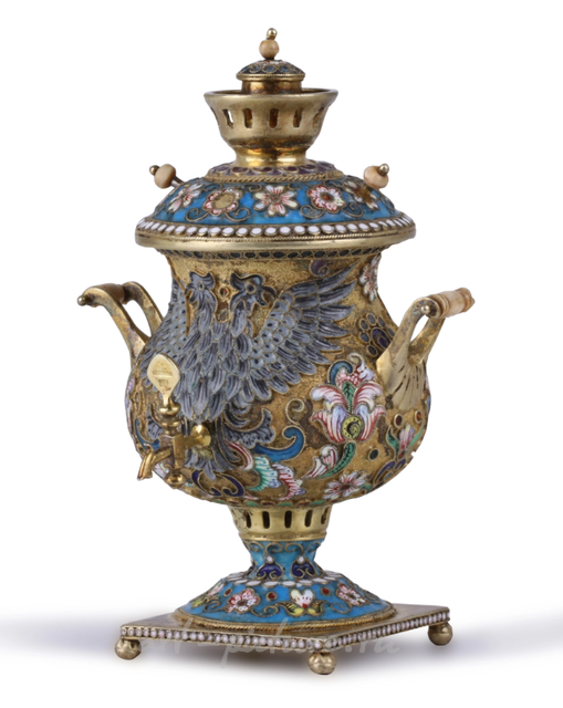 "Silver miniature Samovar. Vasily Konvalenko"