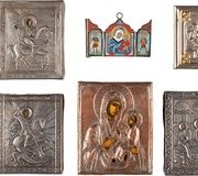 Коллекция из шести миниатюрных икон второй половины XX века.