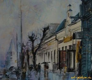 Sovetskaya Oil Street, canvas