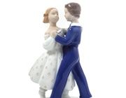 Porcelain figure (figurine) Dancing pair of Bing Grondahl.