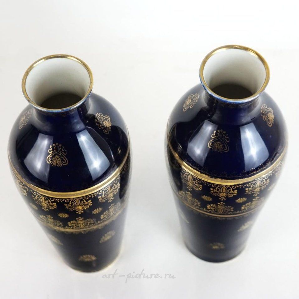 Royal Vienna , Австрийские вазы из королевской Вены, 6 шт.