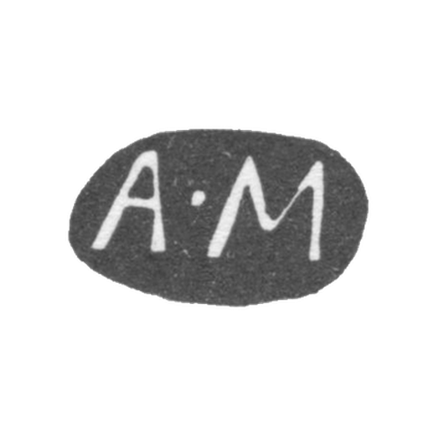 The stigma of the master Mukhin Alexander Alekseev - Moscow - initials "AM"
