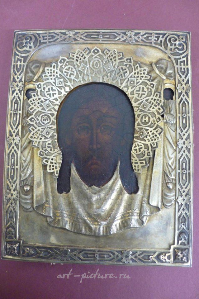 Русское серебро , Икона Христа из 19 века