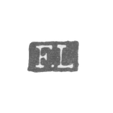 The stigma of the master Lenquist Frederick - Leningrad - initials "F.L"