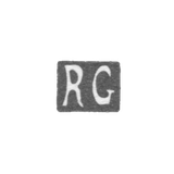 Claymo of unknown master Riga, initials of RG, 1932.