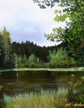 купить Озерцо Масло,холст 