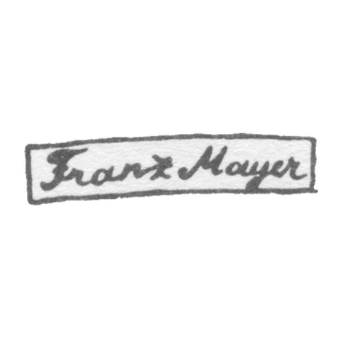 Claymo Master Mayer Franz - Vilno - initials "Frank Mauyer" - 1845-1863.