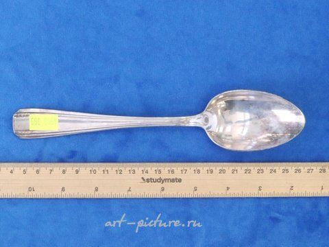 Русское серебро, СЕРВИРОВОЧНАЯ ЛОЖКА ИЗ РУССКОГО СЕРЕБРА, 102 ГРАММА, С КЛЕЙМОМ