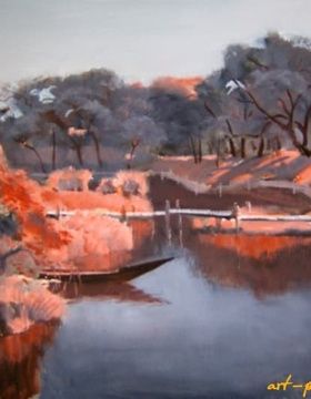 купить На закате. масло, холст
