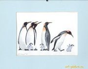 Penguins-2 watercolor