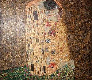 Kiss (copy of the picture of Klimt) canvas, oil
