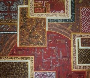Marrakesh canvas, oil, acrylic