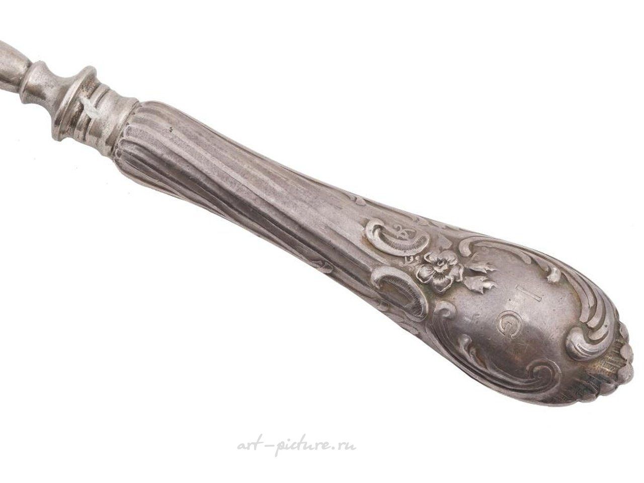 Русское серебро , Русский серебряный сервировочный нож для рыбы.