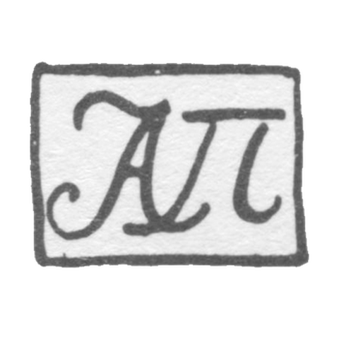 The stamp of the master Portnov Afanasiy Gavrilov - Yaroslavl - initials "AP" - 1837-1864.