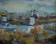 Voskresensky monastery oil, canvas
