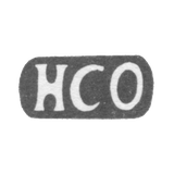 The stigma of the master of Ordelin Hayno Christian - Tallinn - initials "HCO" - 1759-1780.